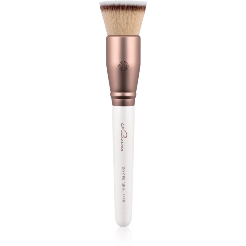 Luvia Cosmetics Prime Vegan Prime Buffer конусовидна четка за фон дьо тен Pearl White / Metallic Coffee Brown 1 бр.