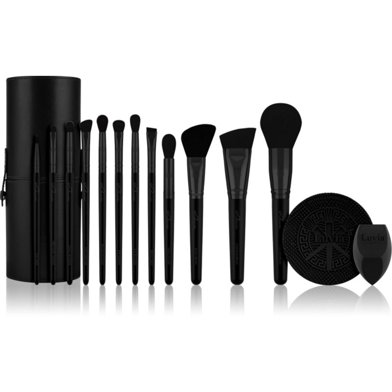 Luvia Cosmetics Prime Vegan Pro Black Edition комплект четки 12 бр. на ниска цена