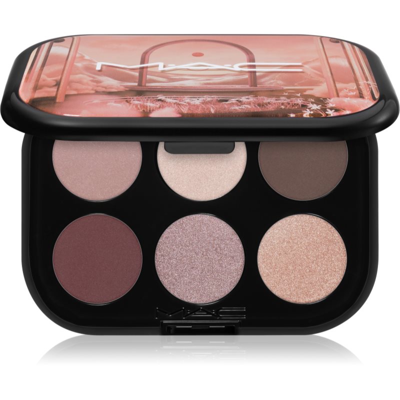 MAC Cosmetics Connect In Colour Eye Shadow Palette 6 shades палитра сенки за очи цвят Embedded In Burgundy 6