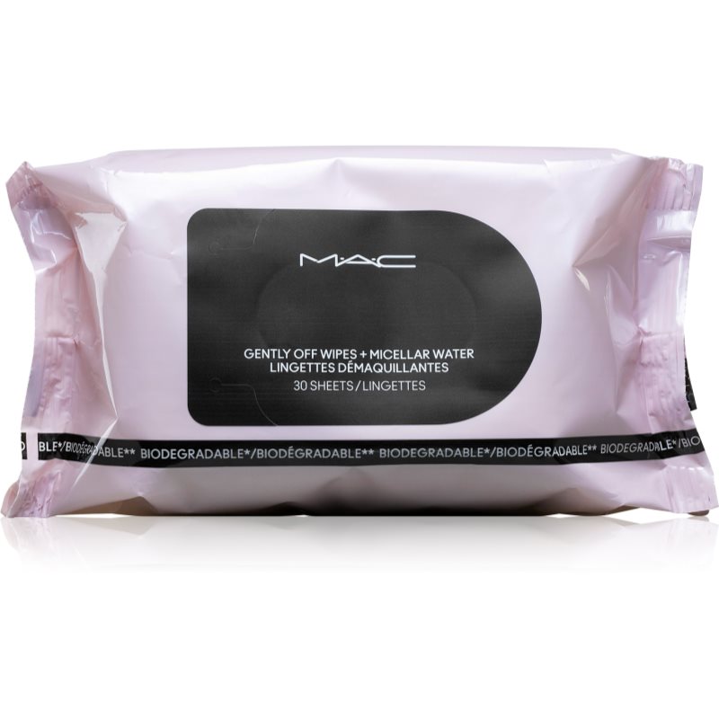 MAC Cosmetics Gently Off Wipes + Micellar Water кърпички за почистване на грим 30 бр.