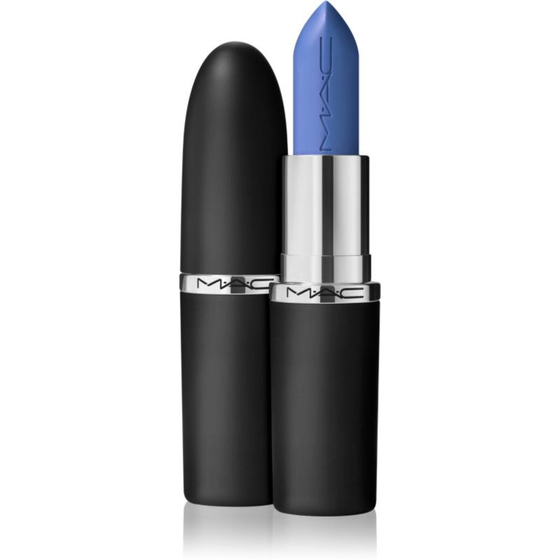MAC Cosmetics MACximal Sleek Satin Lipstick кремообразно хидратиращо червило цвят Tilted Denim 3