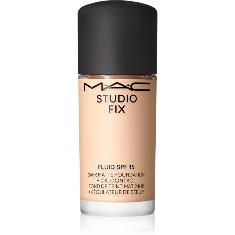 MAC Cosmetics Mini Studio Fix Fluid SPF 15 24HR Matte Foundation + Oil Control матиращ фон дьо тен SPF 15 цвят NC16 15 мл.