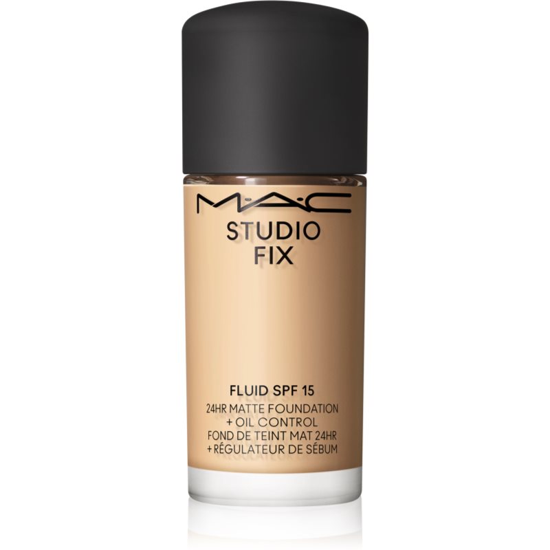 MAC Cosmetics Mini Studio Fix Fluid SPF 15 24HR Matte Foundation + Oil Control матиращ фон дьо тен SPF 15 цвят NC17 15 мл. на ниска цена
