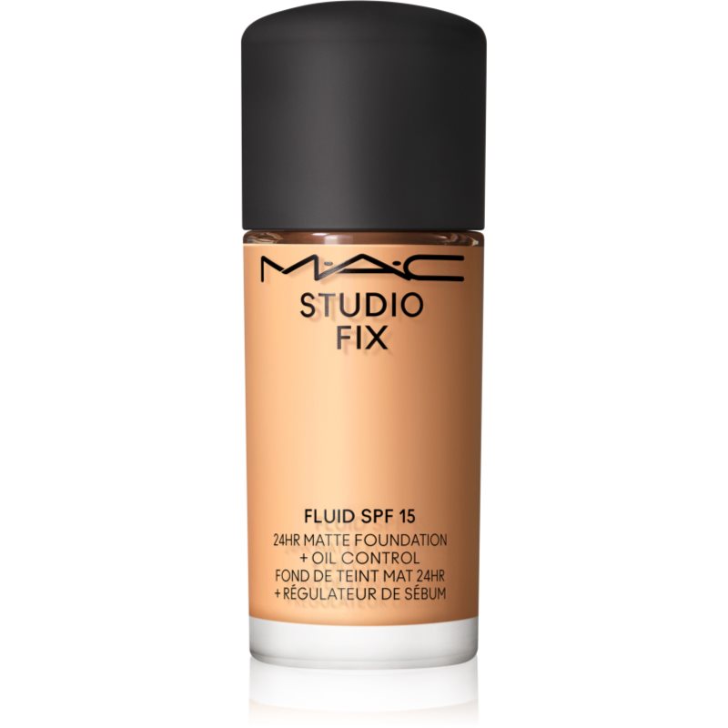 MAC Cosmetics Mini Studio Fix Fluid SPF 15 24HR Matte Foundation + Oil Control матиращ фон дьо тен SPF 15 цвят NC20 15 мл.