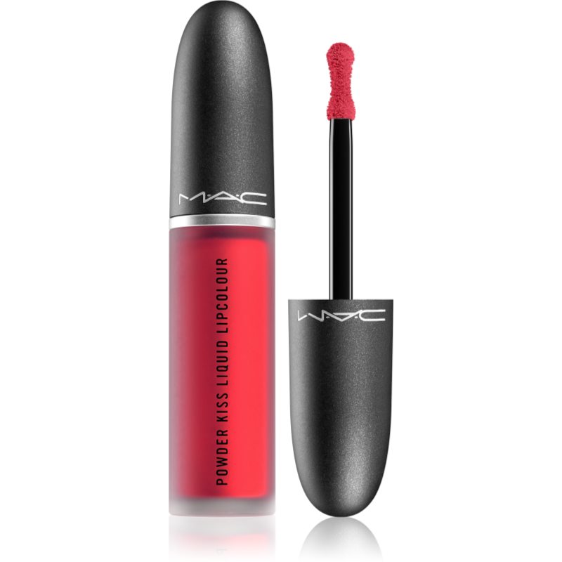 MAC Cosmetics Powder Kiss Liquid Lipcolour матиращо течно червило цвят M·A·Csmash 5 мл.