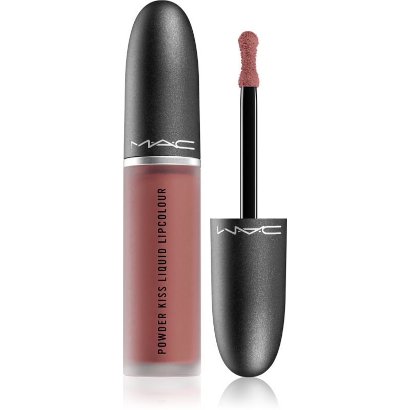 MAC Cosmetics Powder Kiss Liquid Lipcolour матиращо течно червило цвят Over the Taupe 5 мл.