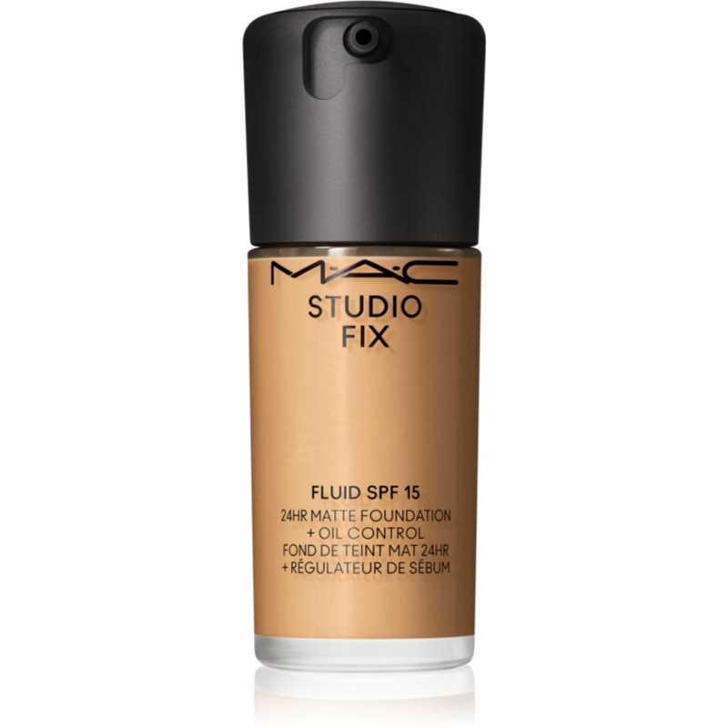 MAC Cosmetics Studio Fix Fluid SPF 15 24HR Matte Foundation + Oil Control матиращ фон дьо тен SPF 15 цвят NC38 30 мл.