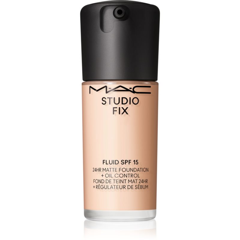 MAC Cosmetics Studio Fix Fluid SPF 15 24HR Matte Foundation + Oil Control матиращ фон дьо тен SPF 15 цвят NW10 30 мл.