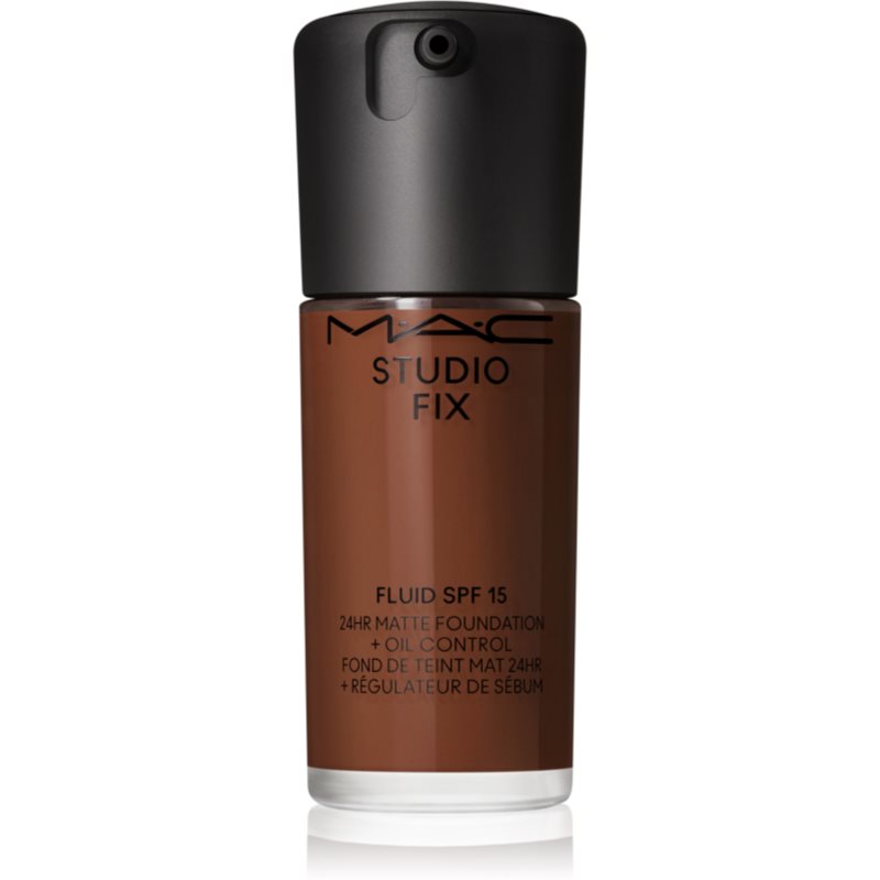 MAC Cosmetics Studio Fix Fluid SPF 15 24HR Matte Foundation + Oil Control матиращ фон дьо тен SPF 15 цвят NW55 30 мл.