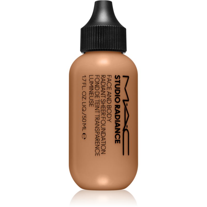 MAC Cosmetics Studio Radiance Face and Body Radiant Sheer Foundation лек фон дьо тен за лице и тяло цвят C4 50 мл.