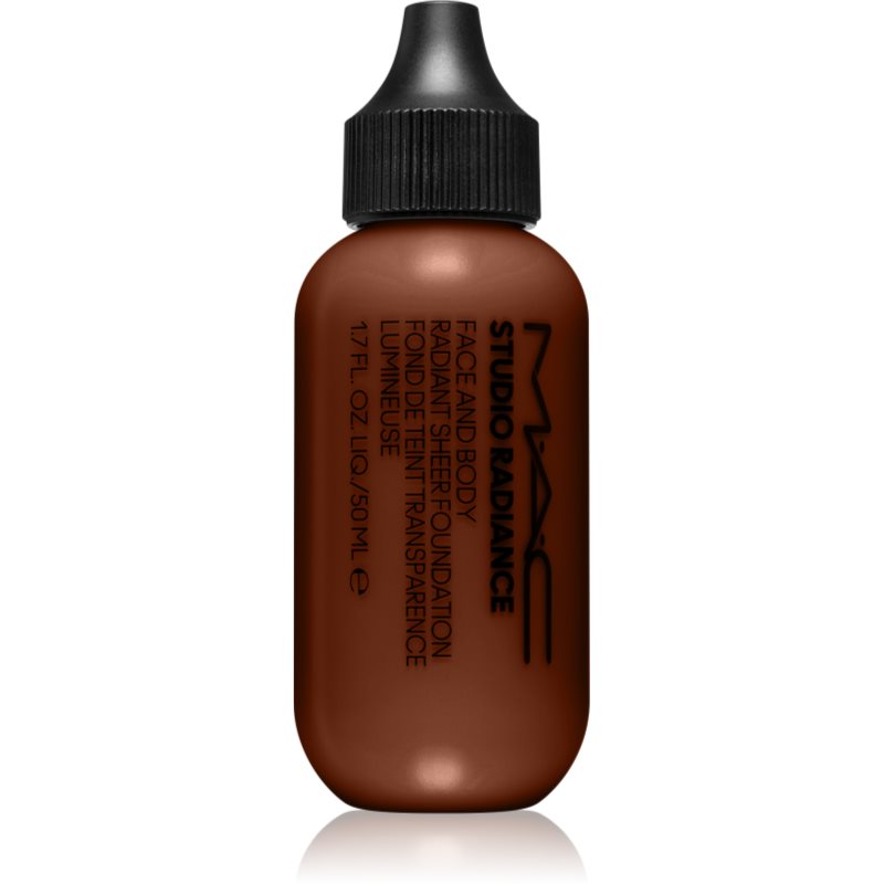 MAC Cosmetics Studio Radiance Face and Body Radiant Sheer Foundation лек фон дьо тен за лице и тяло цвят W6 50 мл.