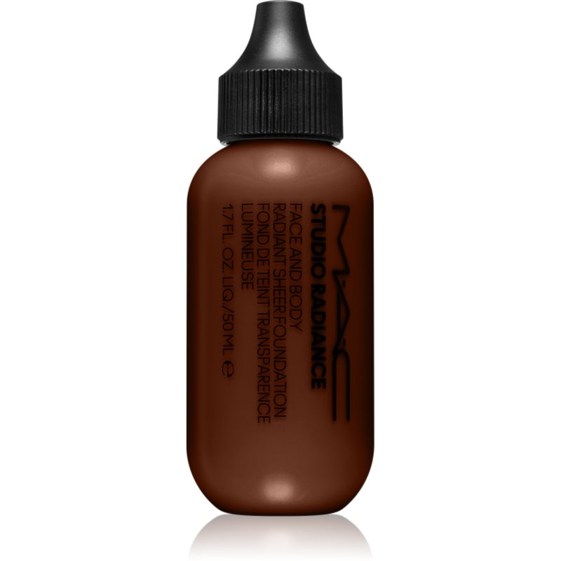 MAC Cosmetics Studio Radiance Face and Body Radiant Sheer Foundation лек фон дьо тен за лице и тяло цвят W7 50 мл.