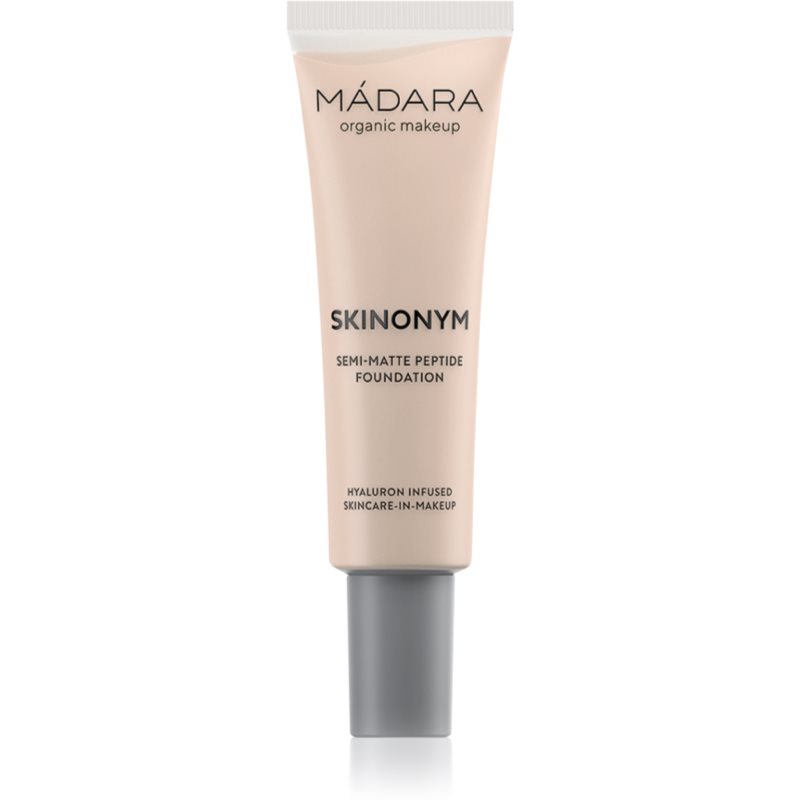 MÁDARA Skinonym Semi-Matte Peptide дълготраен фон дьо тен с пептиди цвят #25 Linen 30 мл.