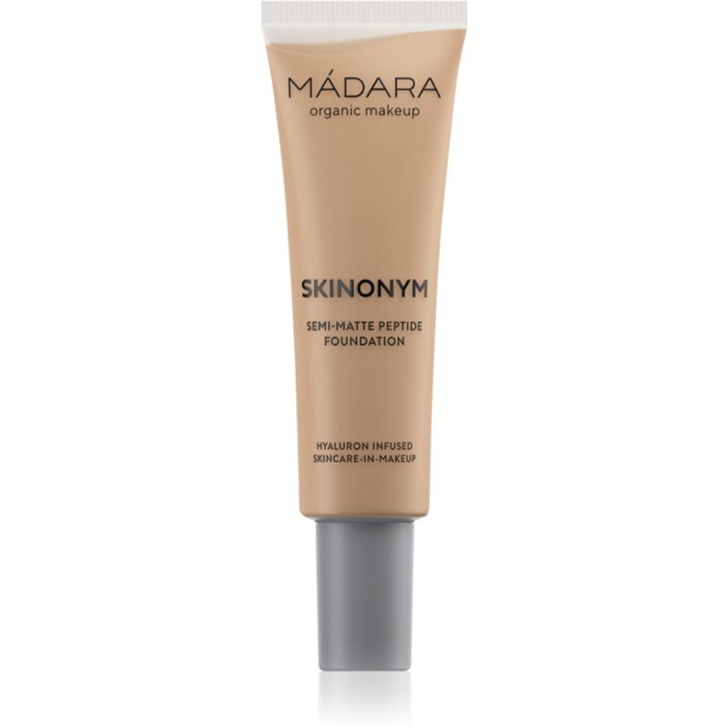 MÁDARA Skinonym Semi-Matte Peptide дълготраен фон дьо тен с пептиди цвят #55 Clay 30 мл.