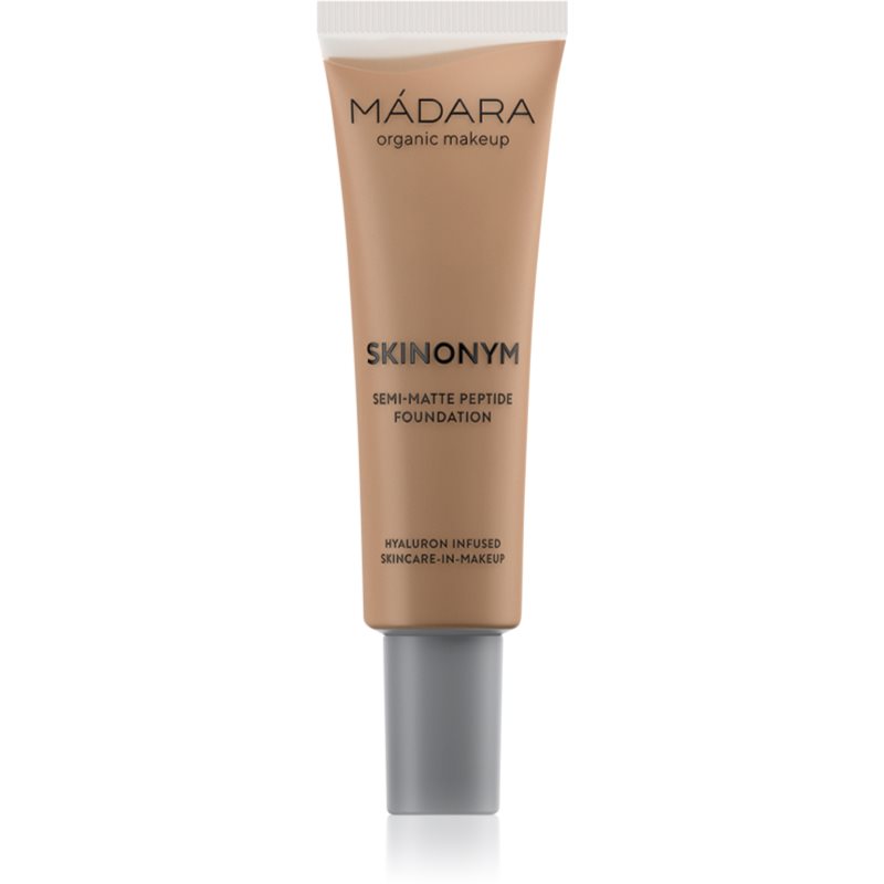 MÁDARA Skinonym Semi-Matte Peptide дълготраен фон дьо тен с пептиди цвят #65 Warm Tan 30 мл.