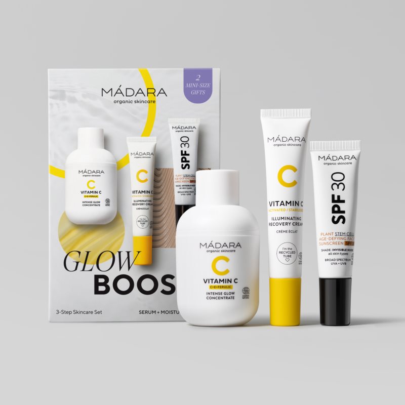 MÁDARA Vitamin C комплект за озаряване на лицето