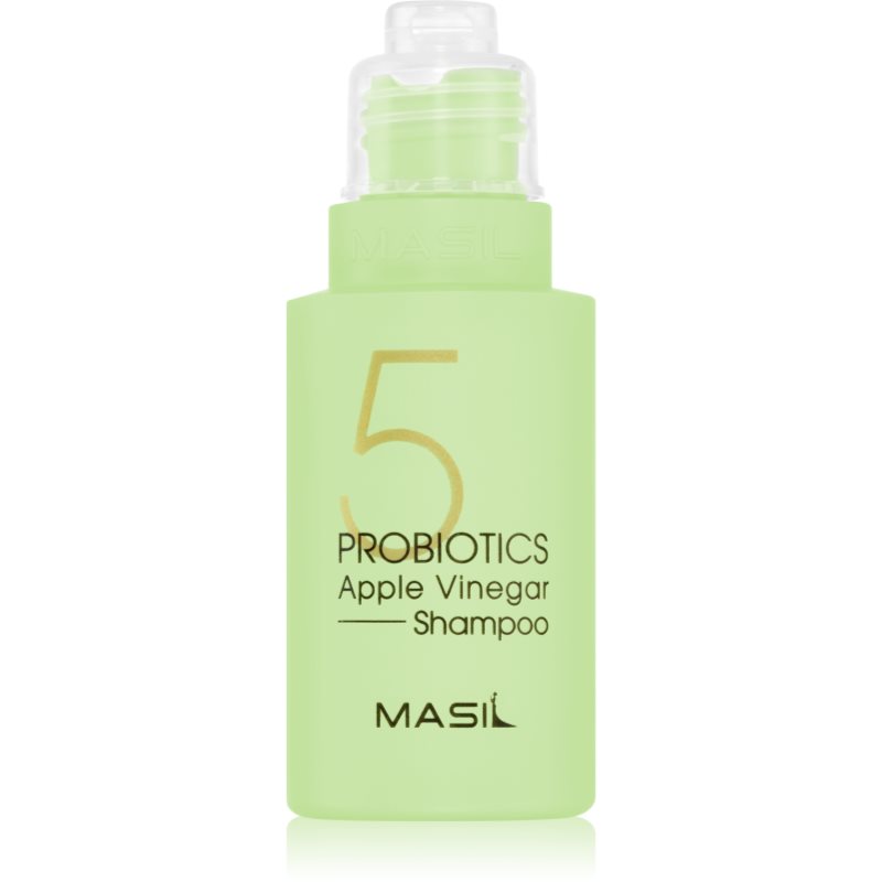 MASIL 5 Probiotics Apple Vinegar дълбоко почистващ шампоан за коса и скалп 50 мл.
