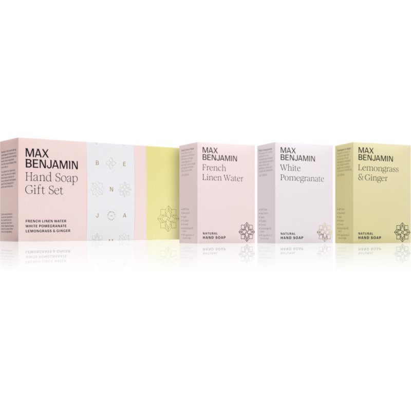 MAX Benjamin Hand Soap Gift Set твърд сапун за ръце подаръчен комплект