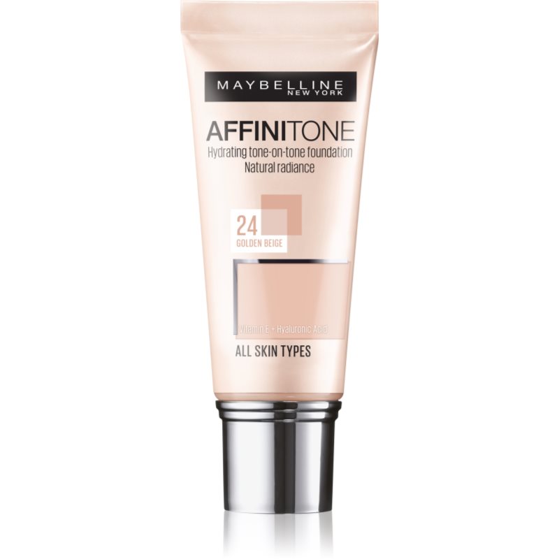 MAYBELLINE NEW YORK Affinitone хидратиращ фон дьо тен цвят 24 Golden Beige 30 мл.