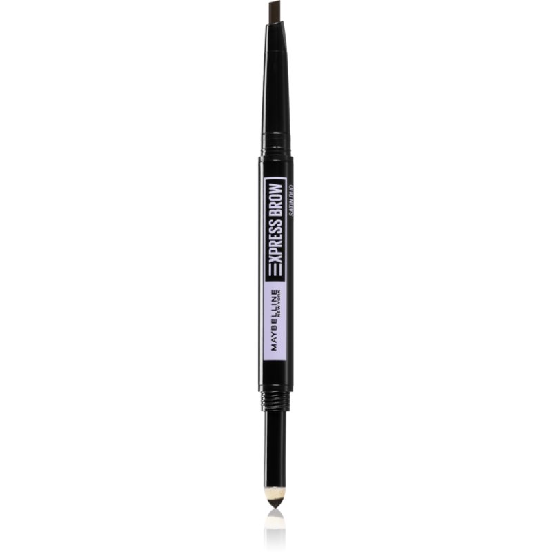 MAYBELLINE NEW YORK Express Brow Satin Duo молив и пудра за вежди дуо цвят 04 - Dark Brown