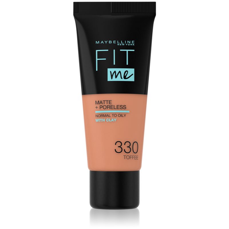 MAYBELLINE NEW YORK Fit Me! Matte+Poreless матиращ фон дьо тен за нормална към мазна кожа цвят 330 Toffee 30 мл. на ниска цена