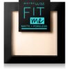 MAYBELLINE NEW YORK Fit Me! Matte+Poreless матираща пудра цвят 105 Natural Ivory 9 гр.