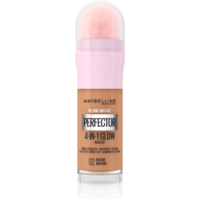 MAYBELLINE NEW YORK Instant Perfector 4-in-1 озаряващ фон дьо тен за естествен вид цвят 02 Medium 20 мл.