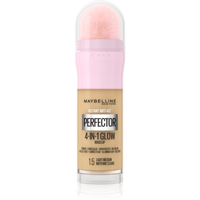 MAYBELLINE NEW YORK Instant Perfector 4-in-1 озаряващ фон дьо тен за естествен вид цвят 1.5 Light Medium 20 мл.