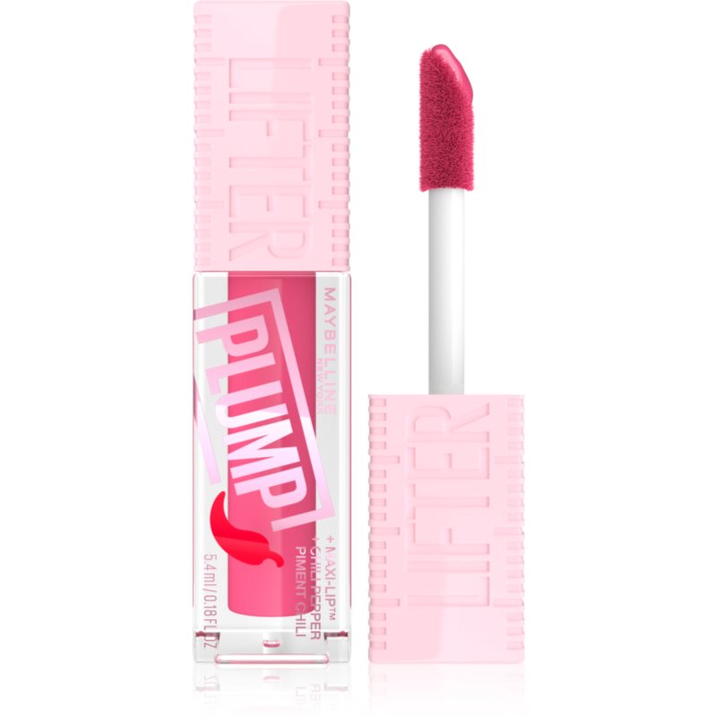 MAYBELLINE NEW YORK Lifter Plump блясък за устни с увеличаващ ефект цвят 003 Pink Sting 5.4 мл.
