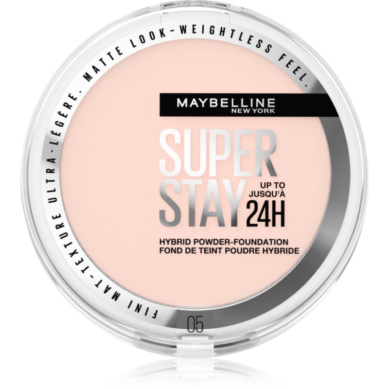 MAYBELLINE NEW YORK SuperStay 24H Hybrid Powder-Foundation компактна пудра за матиране цвят 05 9 гр.