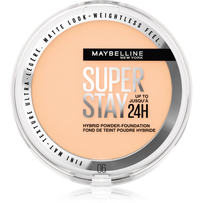 MAYBELLINE NEW YORK SuperStay 24H Hybrid Powder-Foundation компактна пудра за матиране цвят 06 9 гр.