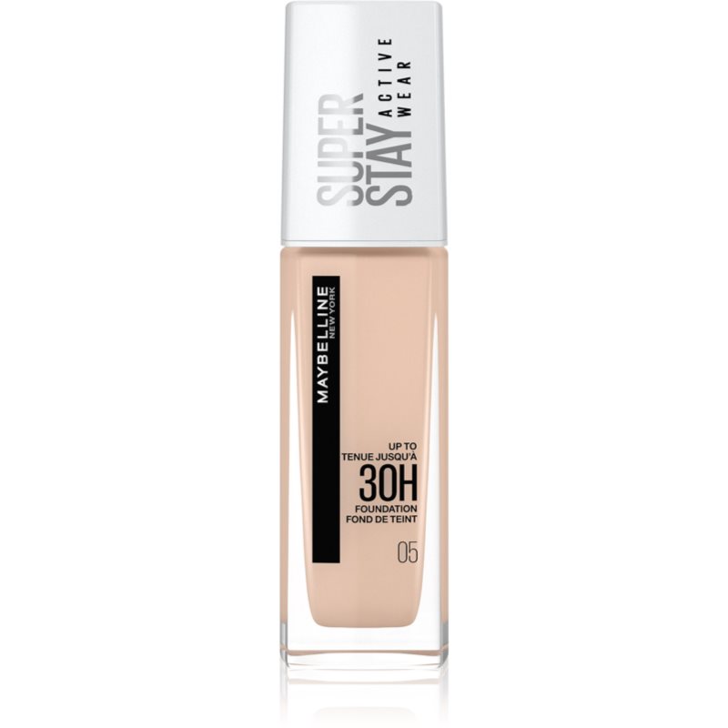 MAYBELLINE NEW YORK SuperStay Active Wear дълготраен фон дьо тен за пълно покритие цвят 05 Light Beige 30 мл.