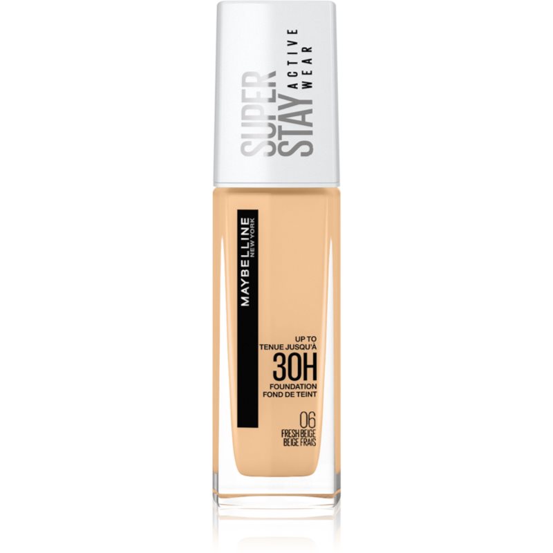 MAYBELLINE NEW YORK SuperStay Active Wear дълготраен фон дьо тен за пълно покритие цвят 06 Fresh Beige 30 мл.