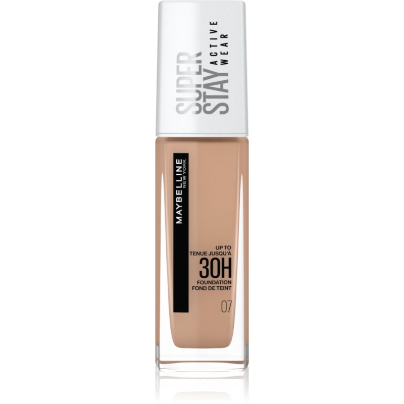 MAYBELLINE NEW YORK SuperStay Active Wear дълготраен фон дьо тен за пълно покритие цвят 07 Classic Nude 30 мл.