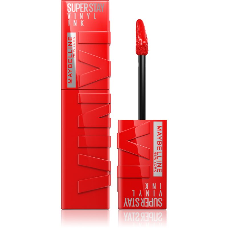 MAYBELLINE NEW YORK SuperStay Vinyl Ink дълготрайно течно червило 25 RED HOT 4.2 мл. на ниска цена