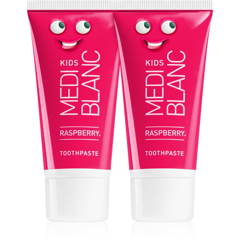 MEDIBLANC KIDS Raspberry детска паста за зъби 2x50 мл.