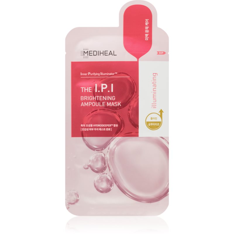 MEDIHEAL Ampoule Mask The I.P.I озаряваща платнена маска с подхранващ ефект 27 мл.