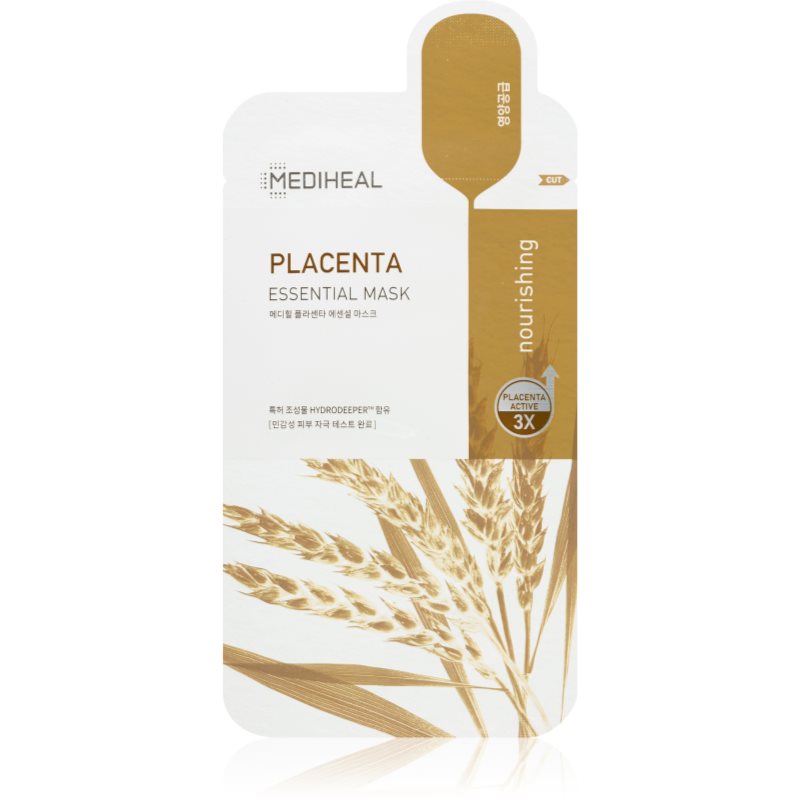 MEDIHEAL Essential Mask Placenta подхранваща платнена маска 24 мл.