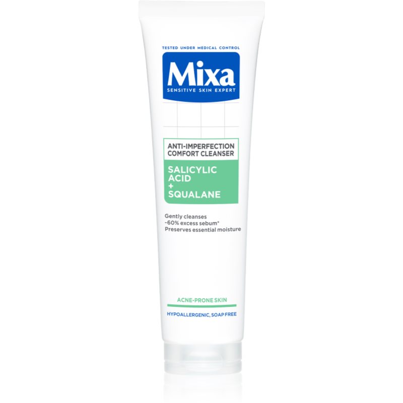 MIXA Anti-Imperfection Comfort Cleanser почистващ гел за лице против несъвършенствата на акнозна кожа 150 мл.