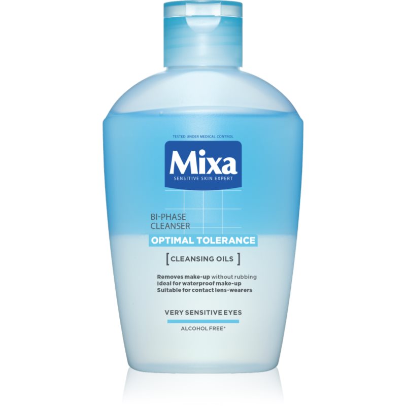 MIXA Optimal Tolerance двуфазен продукт за отстраняване на грим от очите 125 мл.