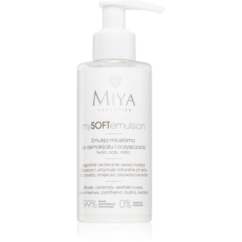 MIYA Cosmetics mySOFTemulsion почистваща мицеларна емулсия 140 мл.