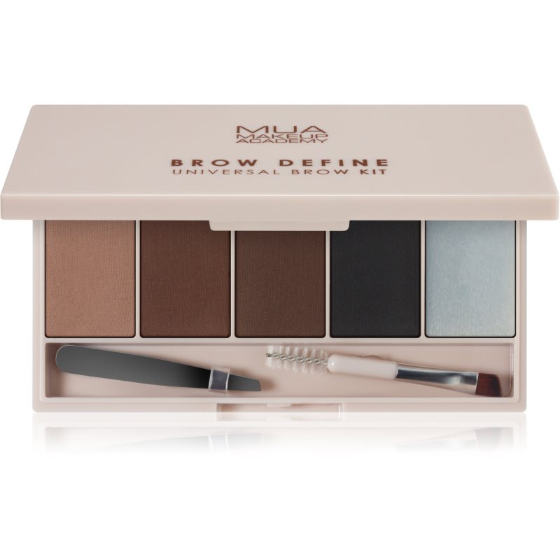 MUA Makeup Academy Brow Define палитра с прахообразни сенки за вежди с апликатор 1 бр. на ниска цена