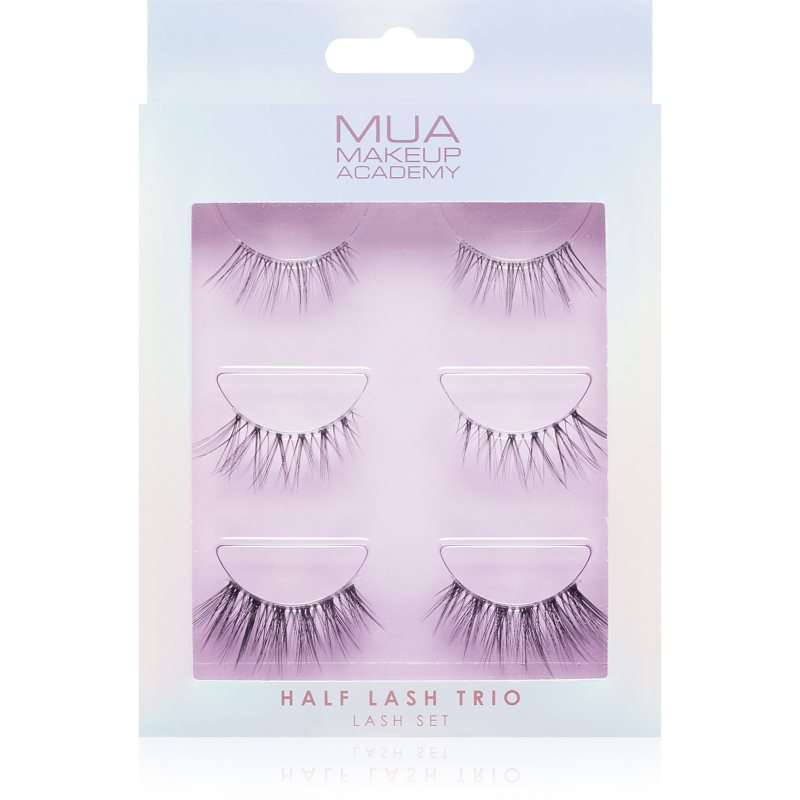 MUA Makeup Academy Half Lash Trio изкуствени мигли 3x2 бр.