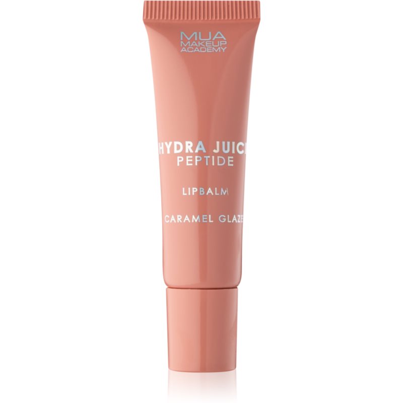 MUA Makeup Academy Hydra-Juice Peptide хидратиращ балсам за устни за блясък аромати Caramel Glaze 10 мл. на ниска цена