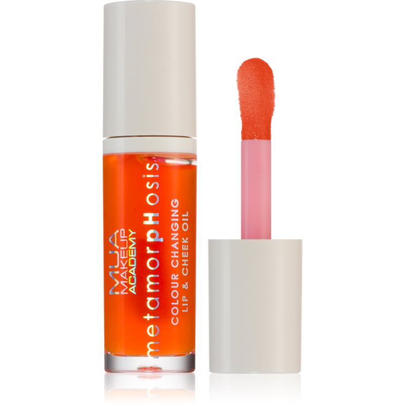 MUA Makeup Academy Metamorphosis маслен гланц за устни за устни и скули аромати Oh Peachy (Peach) 7 мл.