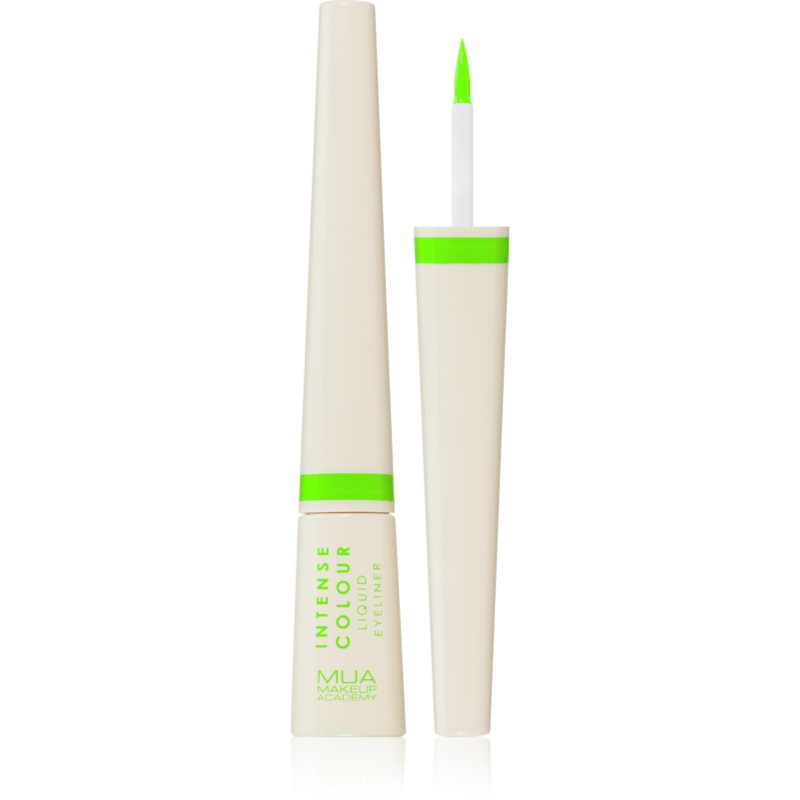 MUA Makeup Academy Neon Lights течни очни линии цвят Acid Lime 3 мл.