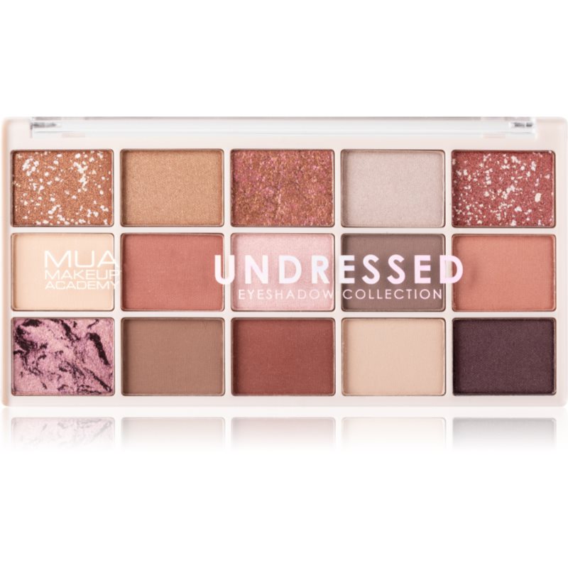 MUA Makeup Academy Professional 15 Shade Palette палитра сенки за очи цвят Undressed 12 гр.