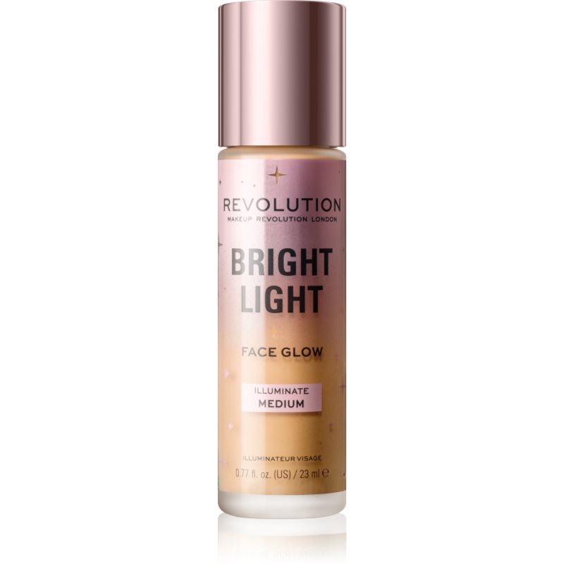 Makeup Revolution Bright Light озаряващ тониращ флуид цвят Illuminate Medium 23 мл.