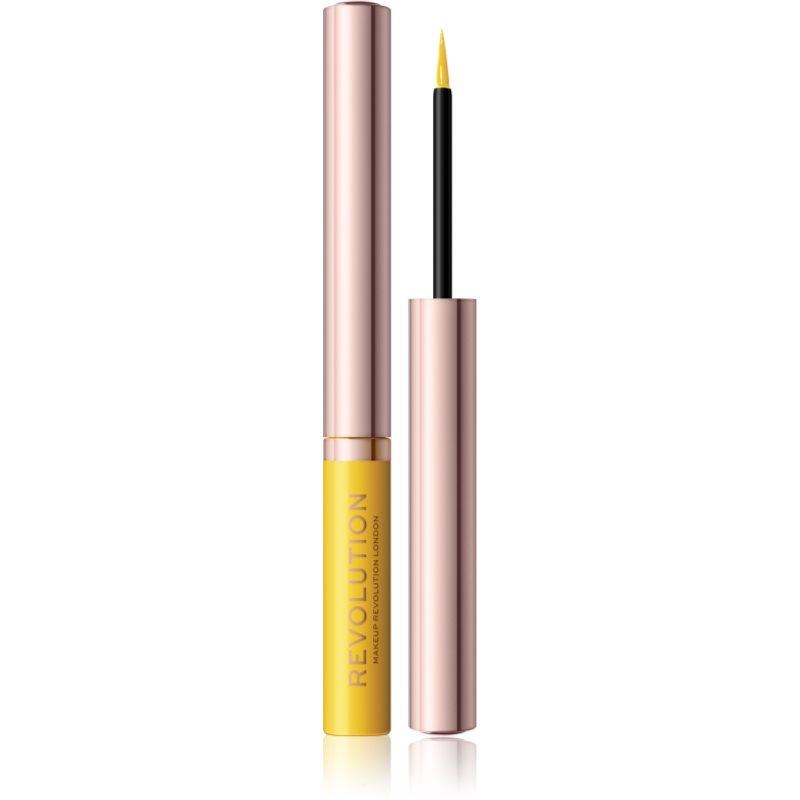 Makeup Revolution Neon Heat течни очни линии цвят Lemon Yellow 2