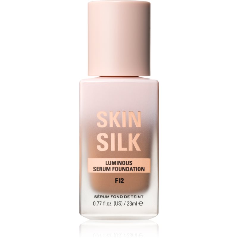 Makeup Revolution Skin Silk Serum Foundation лек фон дьо тен с озаряващ ефект цвят F12 23 мл.
